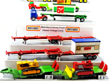 Various MATCHBOX SUPER KINGS K-17 SKELETAL TRAILER & K-106 TANK TRANS LOW-LOADER
