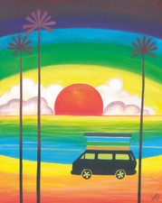 VW Campervan inspired art