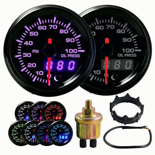 Dual display oil pressure - 2'',