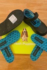 Hush Puppies Girls Black Shoes UK Infant 6.5 – Brand New in Box – Missy Style