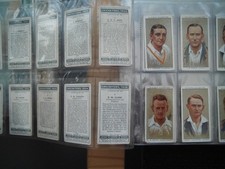 ONE COMPLETE SET CIGARETTE CARDS PLAYERS CRICKETERS 1934