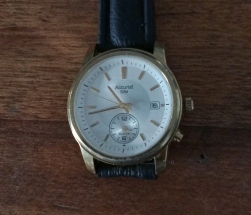 Accurist gold tone alarm - accurist,