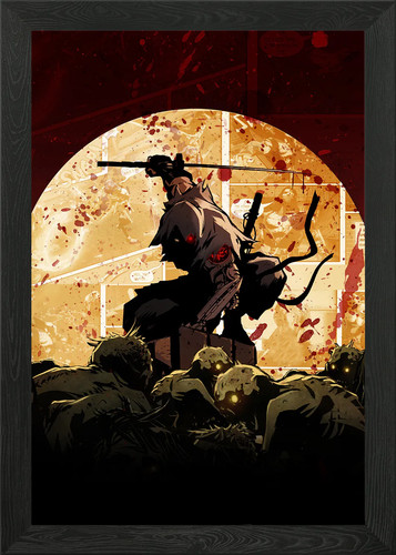 Ninja gaiden samurai framed - ninja,