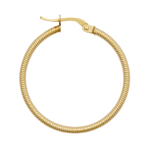 Hoop earrings 9ct yellow gold - earrings,