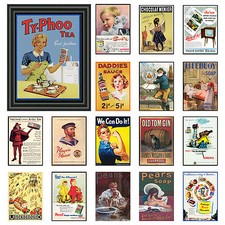 Vintage / Retro Signs A3 Posters Old Style wall home decor Prints