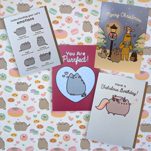 Pusheen the cat greeting card - the,