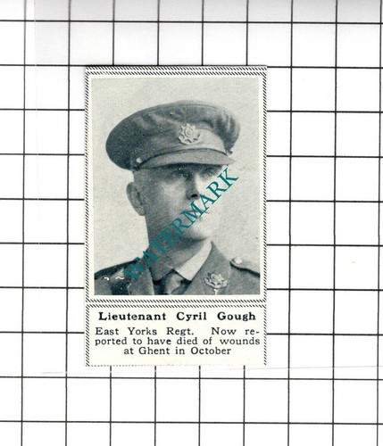 Cyril gough east - lt, yorkshire