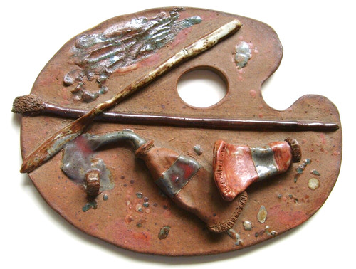 Ceramic painters palette - ceramic,