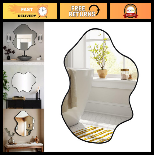 Asymmetrical black bathroom - asymmetrical,