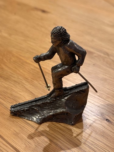 Bouvier pewter skiing - skiing, ornament