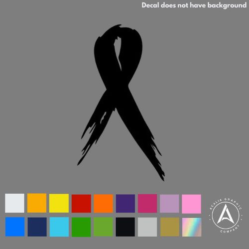 Breast cancer ribbon sticker - breast,