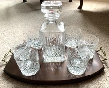 CRYSTAL DECANTER WITH 6