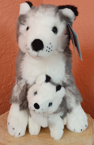 Husky pup soft toy - soft, plush