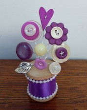 Handmade Button Flower