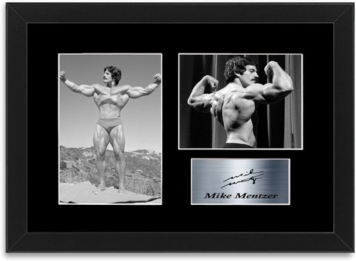 Mike mentzer signed photo - mike,