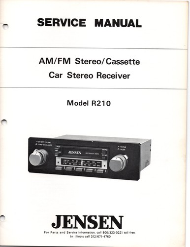 Service manual repair r210 - service,