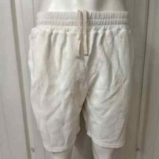 Mens Rib Shorts Off White