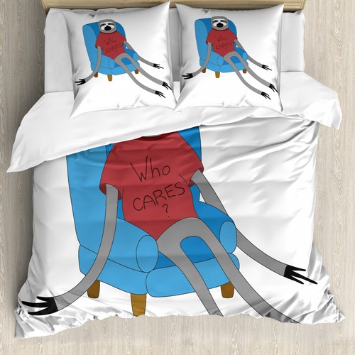 Sloth duvet cover urban - duvet,