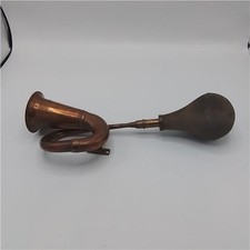 Vintage European Rubber Bulb Curled Car Horn