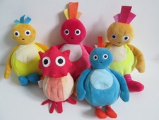Cbeebies Twirlywoos Plush-BigHoo, Toodloo, Chickedy ,Chick & Peekaboo-Some Sound