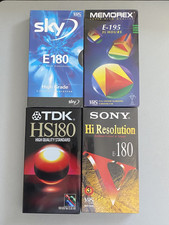 4 x NEW SEALED BLANK VHS VIDEO