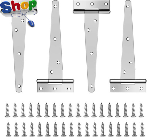 Barn door hinges heavy - 4,