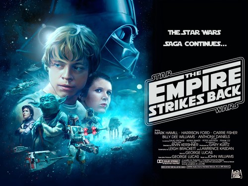 Empire strikes back - 1981, quad