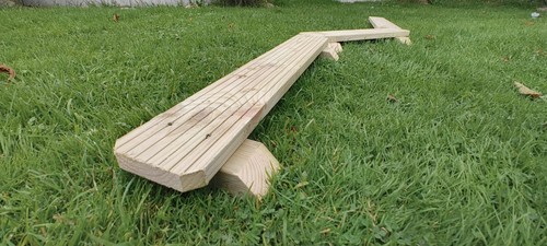 Wooden balance beam stepping - wooden,
