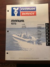 1978 Evinrude 6 HP 6804 6805 Outboard Motor Service Manual