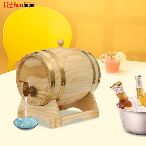 Wood wine barrel with - 5l,