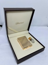 Amazing Gold plated Collectable Vintage gas lighter soft flame old school