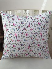 Rose & Hubble White Little Birds Beautiful Cushion Cover 16" Shabby Chic