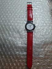 Ladies Morgan montres watch. New battery fitted. Red Strap. 
