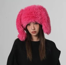 Georgeous Big Fluffy Rabbit Ears Style Hat Unisex Goth Emo Festivals