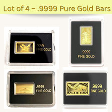 .9999 Pure Gold Bars *Lot of