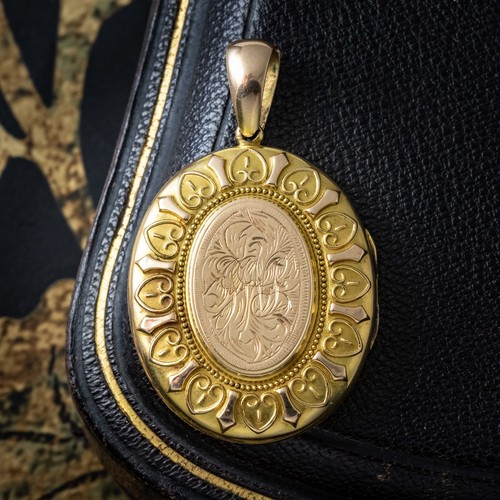 Antique victorian heart - heart, locket