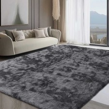 2x3M Fluffy Rugs Large Shaggy Rug Bedroom Living Room Soft Carpet Floor Mat UK Q