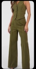 Bohoo Khakhi Waistcoat And