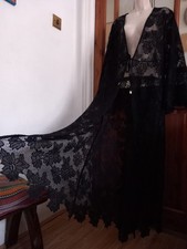 BNWOT Ted Baker Tie Front Lace Maxi Kimono Size L EU 44/46 Whimsy Goth Boho New