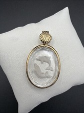 Vintage 9ct Gold And Crystal