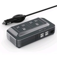 BESTEK 200W Power Inverter 12V to 240V, Car Voltage Converter with 4 USB Ports