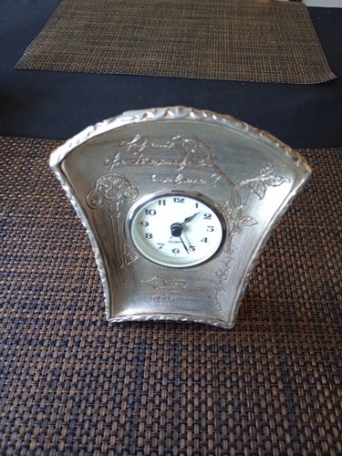 Decorative quartz clock pewter - decorative,