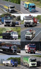 10 Truck Photos 6x4 Daf Tippers Various Companies Lorry Photographs (Lot 1)