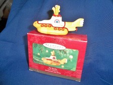 THE BEATLES  YELLOW  SUBMARINE HALLMARK CHRISTMAS TREE ORNAMENT BOXED 2000 ISSUE