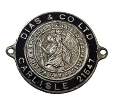 Vintage Dias & Co Ltd Carlisle 21547 St Christopher Car Dashboard Plaque