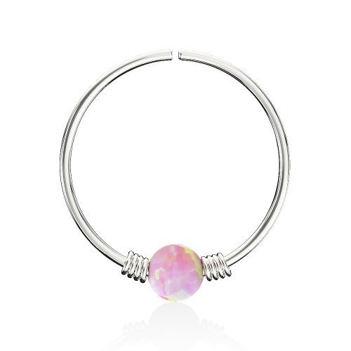 Opal bead nose - , ring