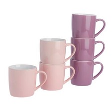 6x Coloured Tea Coffee Mug