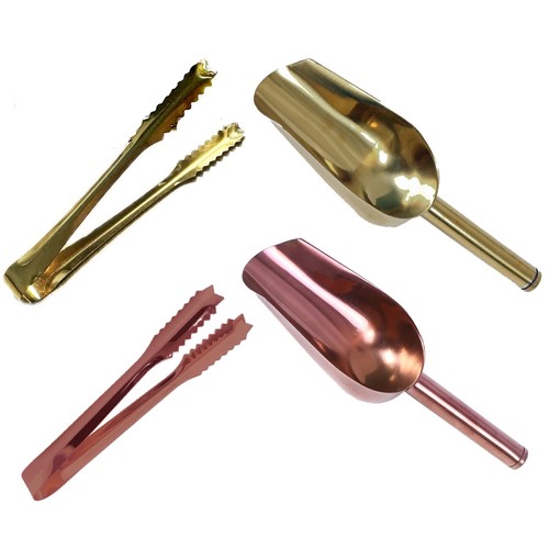 Rose gold scoops tongs - gold, for