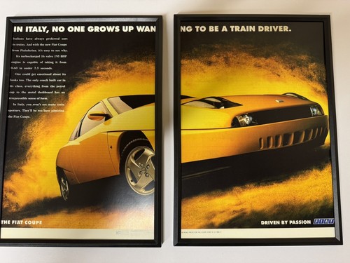 Framed print fiat - fiat, coupe