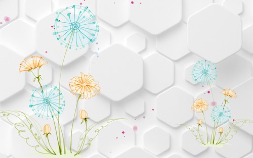 Photo wall mural - wall, mural-3d